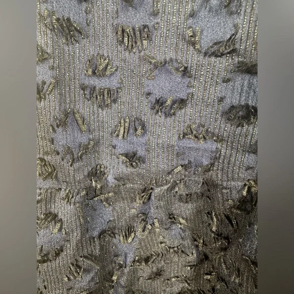 NWT Maeve Miranda Midi Skirt Womens Textured Navy Pull On Ladies XL Anthro - Picture 7 of 10